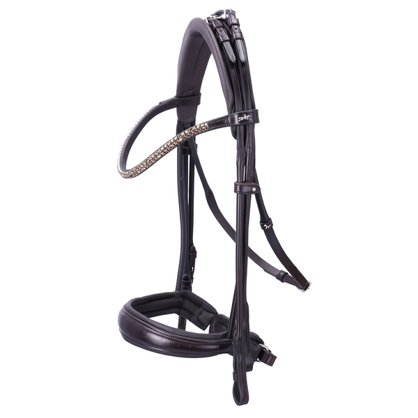 Ogłowie munsztukowe z nachrapnikiem szwedzkim Schockemöhle Sportse Isabell Werth Bella Rose