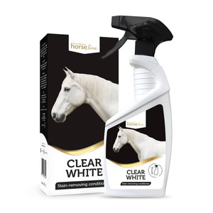 Odżywka neutralizująca plamy dla siwych koni Horseline Clear White