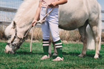 Dziewczęce bryczesy jeździeckie z kolanowym lejem silikonowym Kentucky Ridingwear Miami City
