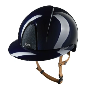 Kask jeździecki z szerokim daszkiem KEP Italia Smart Nova Polish Blue/Beige Star Blue