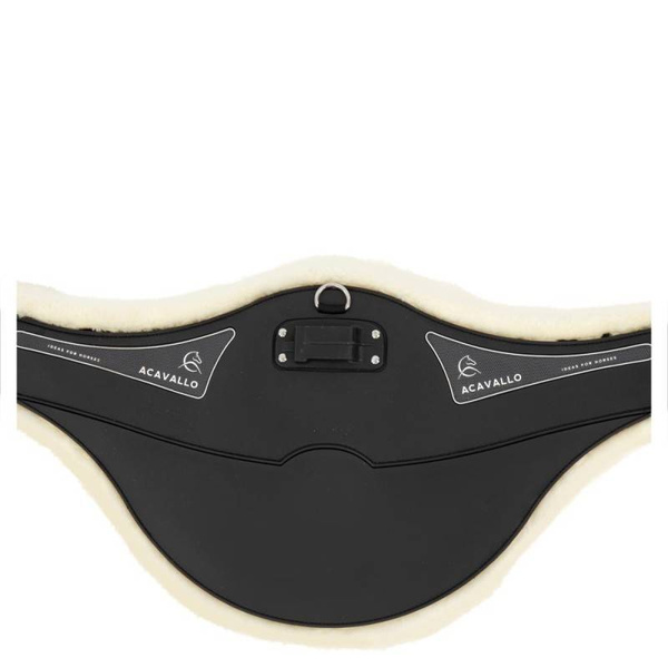 Popręg z fartuchem i futrem Acavallo Comfort Gel Eco Wool