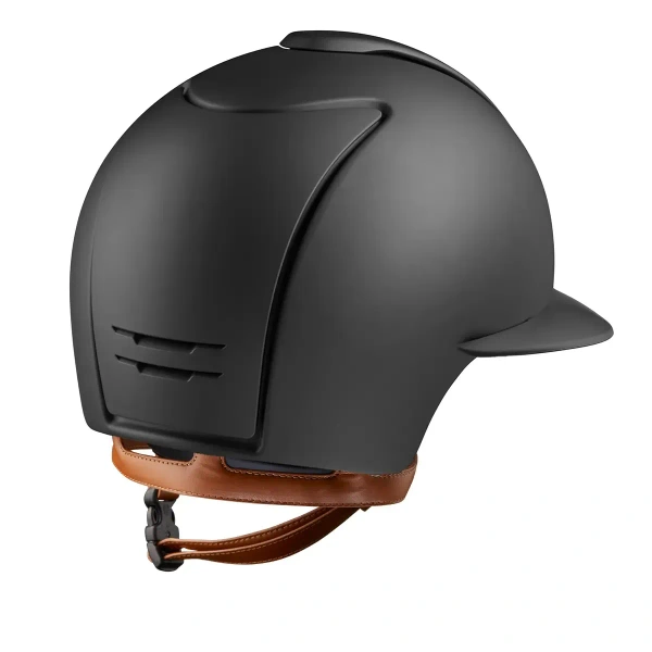 Kask jeździecki z szerokim daszkiem KEP Italia Cromo 2.0 Black/Beige Matt