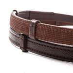 Wodze skórzano-gumowe ze stoperami Kavalkade - szerokość 16 mm