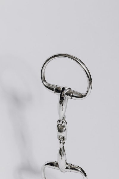 Wędzidło oliwkowe Velari Stainless Steel - podwójnie łamane