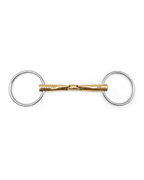 Wędzidło zwykłe FAGER Axel Sweet Gold - podwójnie łamane