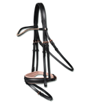 Ogłowie z nachrapnikiem kombinowanym Waldhausen X-Line Rose