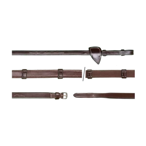 Wodze skórzano-gumowe ze stoperami Dy'on US Collection US05G