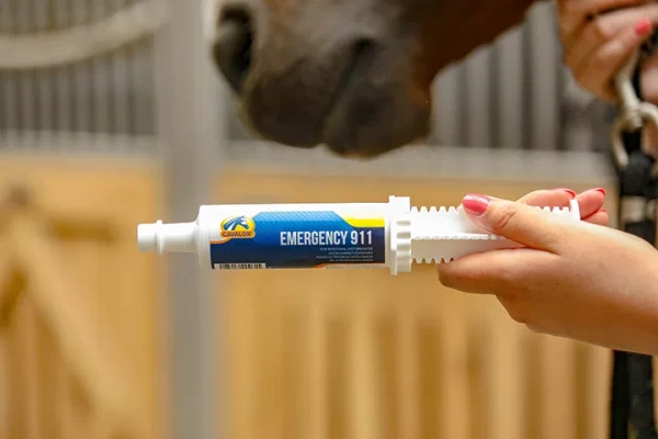 Szybkodziałająca pasta w przypadku objawów kolki Cavalor Emergency 911