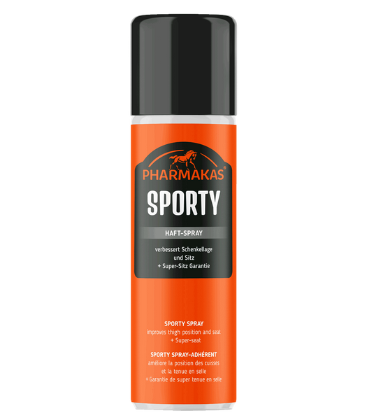 Spray zwiększający przyczepność i stabilność nogi w siodle Pharmakas Sporty Grip Spray