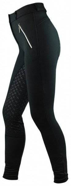 Bryczesy zimowe z pełnym lejem silikonowym York Frosty