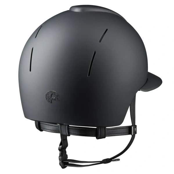 Kask jeździecki z szerokim daszkiem KEP Italia Smart Nova Black Textile Star Black