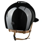 Kask jeździecki z szerokim daszkiem KEP Italia Smart Nova Polish Black/Beige Star Black