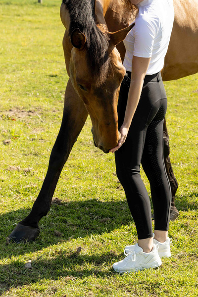 Damskie legginsy jeździeckie z pełnym lejem silikonowym Kentucky Ridingwear Riding Legging Classic