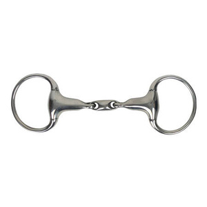 Wędzidło oliwkowe York - podwójnie łamane 23 mm