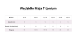 Wędzidło zwykłe FAGER Maja Titanium - podwójnie łamane