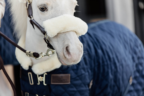 Kantar dla kucyka Kentucky Horsewear Leather Sheepskin
