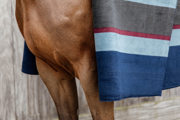 Derka polarowa Kentucky Horsewear Heavy Fleece Rug Square Stripes