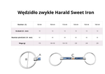 Wędzidło zwykłe FAGER Harald Sweet Iron - sztanga z portem językowym