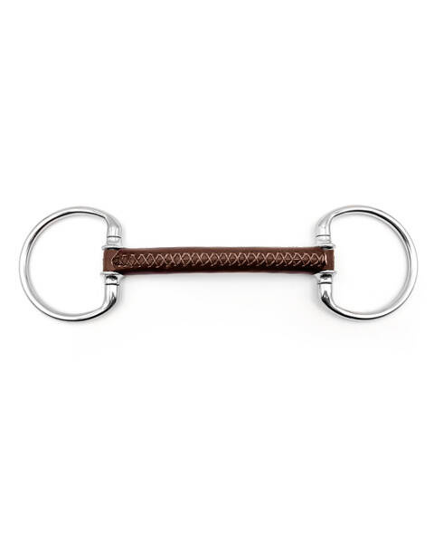 Wędzidło oliwkowe FAGER Adam - skórzana sztanga