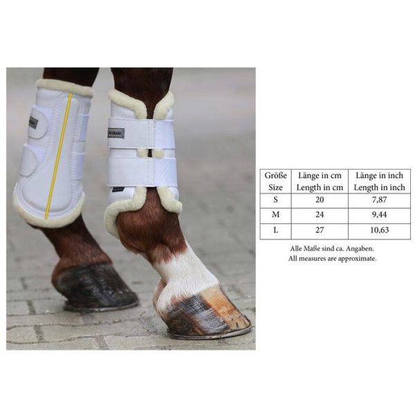 Ochraniacze ujeżdżeniowe z futrem Kavalkade Anatomic