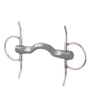 Wędzidło oliwkowe z wąsami Beris KONNEX - językowe 18 mm