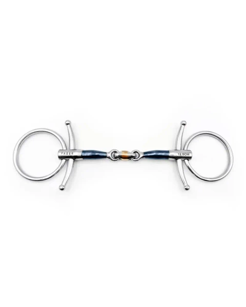 Wędzidło zwykłe z wąsami FAGER Martin Sweet Iron - podwójnie łamane