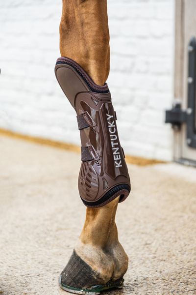 Ochraniacze przednie z wydłużoną ochroną Kentucky Horsewear Bamboo Shield Front Boots with Knee Protection