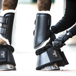 Ochraniacze ujeżdzeniowe z futrem na tylne nogi Kentucky Horsewear Turnout Boots Leather