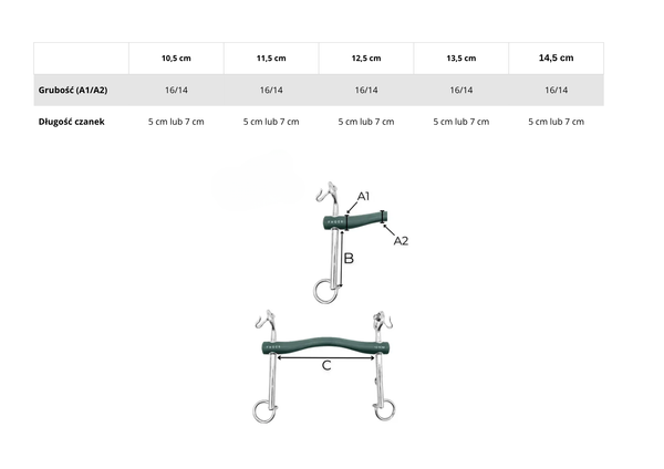 Munsztuk gumowy FAGER Nicole Hard