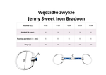 Wędzidło zwykłe FAGER Jenny Sweet Iron Bradoon - podwójnie łamane