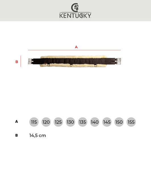Popręg z futrem syntetycznym Kentucky Horsewear Sheepskin Girth