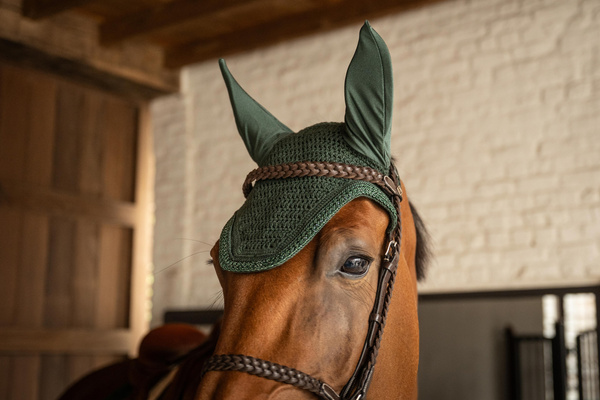 Nauszniki wyciszające Kentucky Horsewear Wellington Plaited Glitter Rope