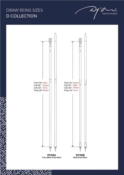Czarna wodza skórzano-sznurkowa Dy'on D Collection DY08B