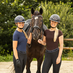Kask jeździecki z szerokim daszkiem QHP Toledo Polo