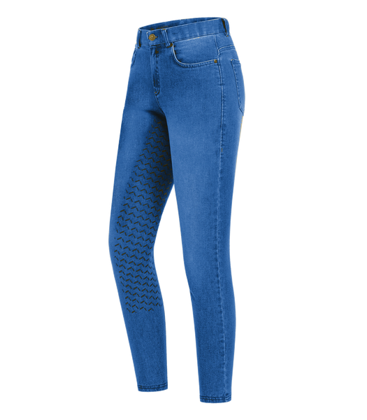 Bryczesy damskie z pełnym lejem silikonowym ELT Luna Jeans