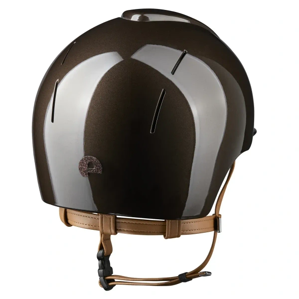 Kask jeździecki KEP Italia Smart Nova Polish Brown/Beige Star Brown