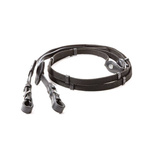 Wodze parciane ze stoperami Kavalkade - szerokość 19 mm