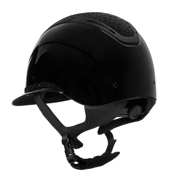 Kask jeździecki z szerokim daszkiem Equestro Apocalypse Glossy