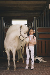Dziewczęce legginsy jeździeckie z pełnym lejem silikonowym Kentucky Ridingwear Sammy Legging