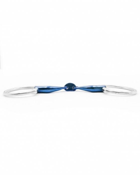 Wędzidło oliwkowe FAGER Carl Titanium - podwójnie łamane