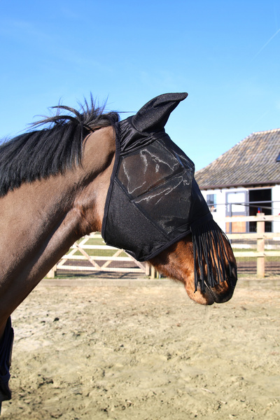 Maska przeciw owadom z odpinanymi frędzelkami Kentucky Horsewear Classic