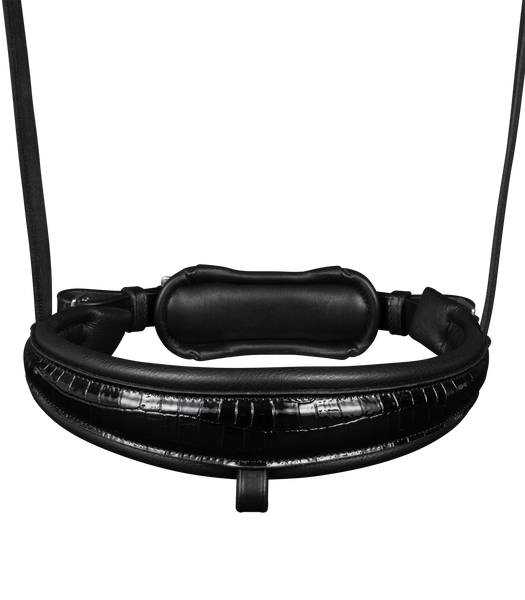 Ogłowie z nachrapnikiem szwedzkim Waldhausen S-Line Double Magic