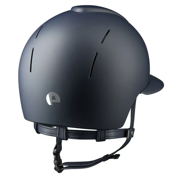 Kask jeździecki z szerokim daszkiem KEP Italia Smart Nova Textile Blue