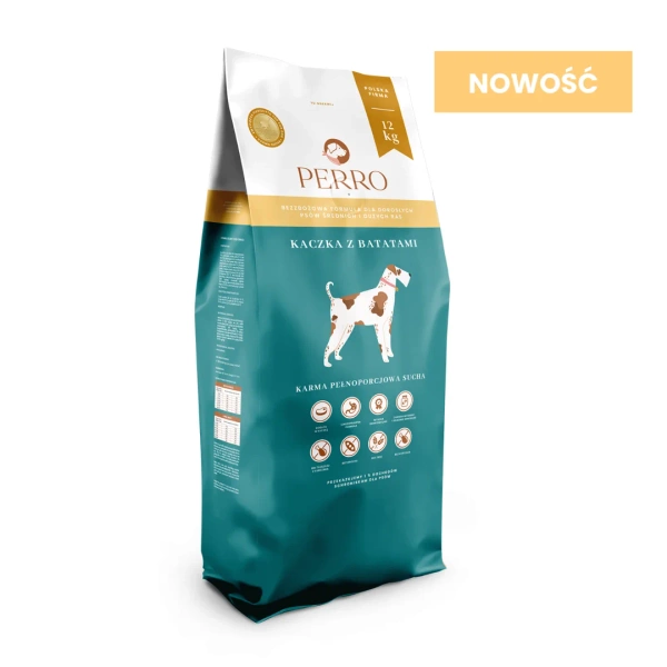 Karma sucha dla dorosłych psów średnich i dużych ras Perro - Kaczka z batatami 12kg