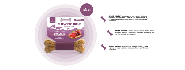 Kość do żucia dla psa Pokusa Chewing Bone SENIOR