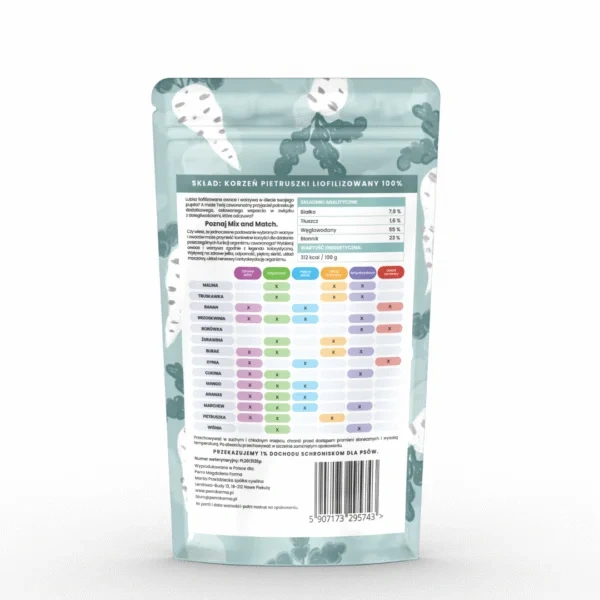 Liofilizowane przysmaki warzywne Perro - Korzeń pietruszki