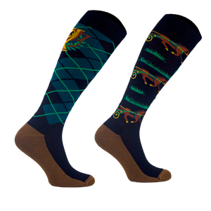 Podkolanówki jeździeckie Comodo Funny Design - Zaprzęgi