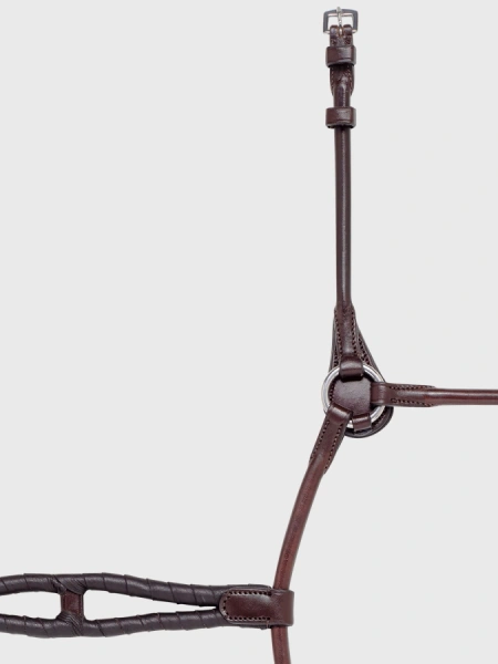 Podwójny nachrapnik sznurkowy pokryty zamszem Equiline