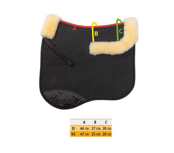 Czaprak ujeżdżeniowy z futrem owczym Kavalkade