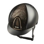 Kask jeździecki KEP Italia Cromo 2.0 Textile Nebula Black/Rose Gold